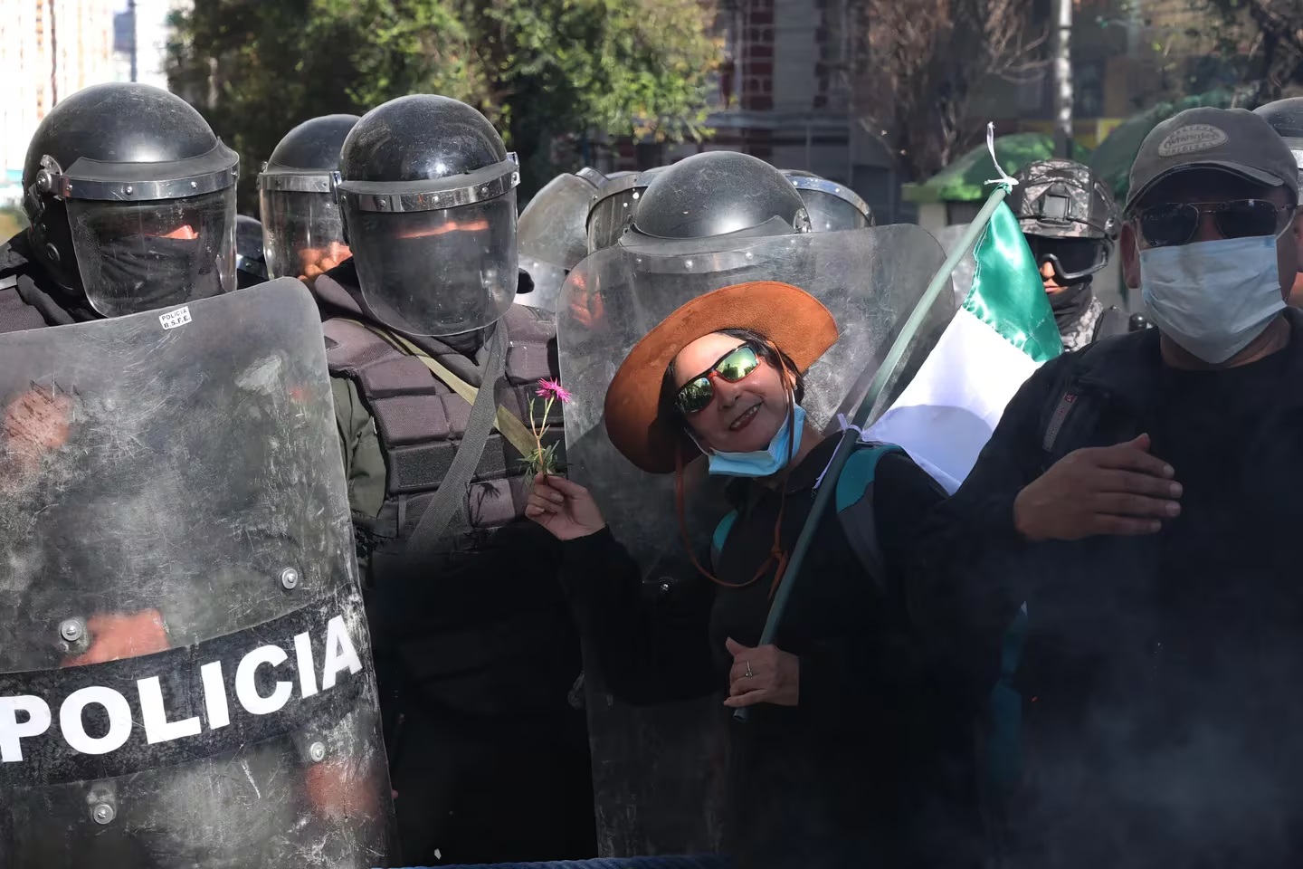 manifestacion docentes bolivia